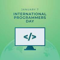 código a celebração. vetor Projeto modelo para internacional programadores dia.