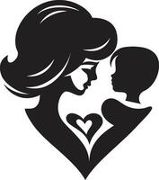 floral fusão coração em forma materno ícone eterno amor floral maternidade emblema vetor