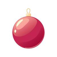 Natal ornamento, bugiganga, globo vetor ilustração isolado em branco fundo. detalhado Natal árvore decoração elemento para feriado padrões, grinaldas, quadros, embalagem, Projeto