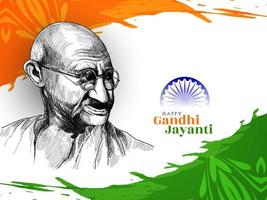 celebração feliz gandhi jayanti cumprimentando fundo moderno vetor