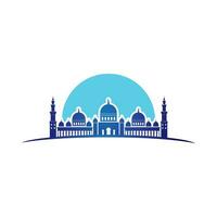 ilustração em vetor ícone muçulmano de mesquita