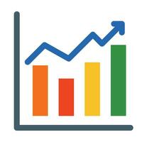 crescimento vetor plano ícone para pessoal e comercial usar.