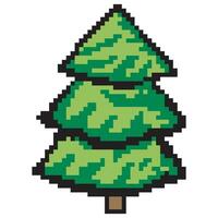 abeto Natal árvore pixel arte vetor