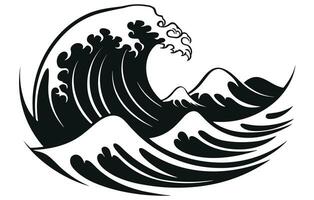 mar ondas logotipo definir, Sol ondas logotipo definir, baleia ondas logotipo vetor