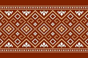 laranja safras Cruz ponto tradicional étnico padronizar paisley flor ikat fundo abstrato asteca africano indonésio indiano desatado padronizar para tecido impressão pano vestir tapete cortinas e sarongue vetor