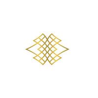 uma ouro forma e uma monocromático um. abstrato emblema, Projeto conceito, logotipo, logótipo elemento para modelo. vetor