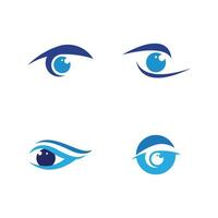 design de logotipo de vetor para cuidados com os olhos