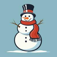 fofa boneco de neve Natal ilustração vetor