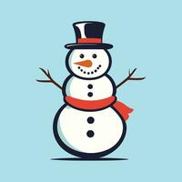 fofa boneco de neve Natal ilustração vetor