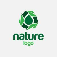 design de logotipo da natureza vetor