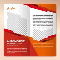 modelo de design de brochura moderno para marketing empresarial automotivo vetor