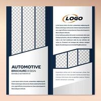 modelo de design de brochura moderno para marketing empresarial automotivo vetor