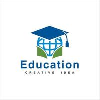 ilustração do ícone do vetor do projeto do modelo do logotipo da educação