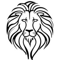 desenho de cabeça de leão vetor