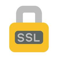 ssl vetor plano ícone para pessoal e comercial usar.