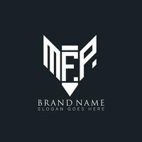 mfp abstrato carta logotipo. mfp criativo monograma iniciais carta logotipo conceito. mfp único moderno plano abstrato vetor carta logotipo Projeto.