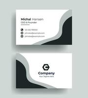 vetor corporativo dupla face criativo profissional moderno simples único azul minimalista ouro elegante o negócio cartão dentro vermelho tema