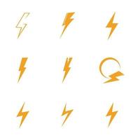 ilustração do logotipo do thunderbolt vetor