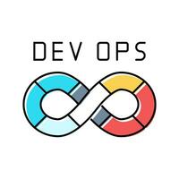 devops Programas cor ícone vetor ilustração