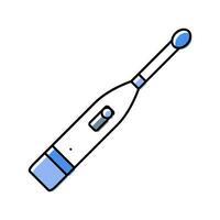 escova de dente higiene cor ícone vetor ilustração