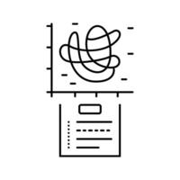 caos teoria matemática Ciência Educação linha ícone vetor ilustração