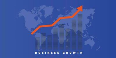 azul fundo com vetor o negócio compartilhar mercado crescimento