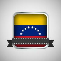 vetor volta bandeira com Venezuela bandeira
