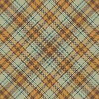 padrão xadrez tartan com textura e cor retrô. vetor