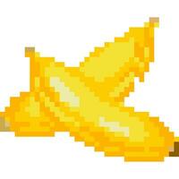 banana desenho animado ícone dentro pixel estilo vetor