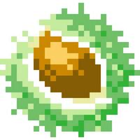 castanha desenho animado ícone dentro pixel estilo vetor