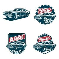 logotipos de carros clássicos vetor