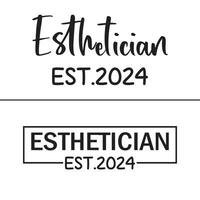 esteticista SVG camiseta Projeto. vetor