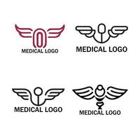 vetor do médico logotipo modelo