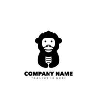 papel macaco logotipo vetor