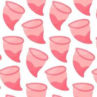 menstrual copo sangue feminino higiene zero desperdício vetor