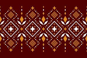 vermelho Cruz ponto colorida geométrico tradicional étnico padronizar ikat desatado padronizar abstrato Projeto para tecido impressão pano vestir tapete cortinas e sarongue asteca africano indiano indonésio vetor