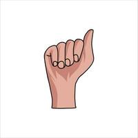 aquário mão vetor ilustração. fêmea mãos segurando e apontando gesto, cruzado dedos, punho, Paz e polegares acima. desenho animado humano Palma e pulso vetor definir. mão placa língua para a surdo