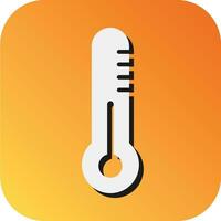 termômetro vetor glifo gradiente fundo ícone para pessoal e comercial usar.