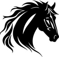 cavalo - minimalista e plano logotipo - vetor ilustração