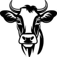 vaca - minimalista e plano logotipo - vetor ilustração