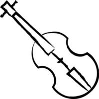 violino mão desenhado vetor ilustração