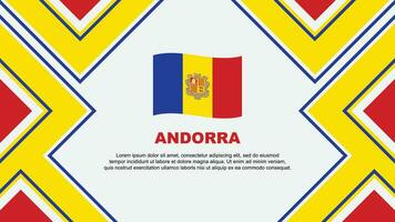 andorra bandeira abstrato fundo Projeto modelo. andorra independência dia bandeira papel de parede vetor ilustração. andorra vetor