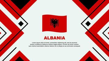 Albânia bandeira abstrato fundo Projeto modelo. Albânia independência dia bandeira papel de parede vetor ilustração. Albânia ilustração