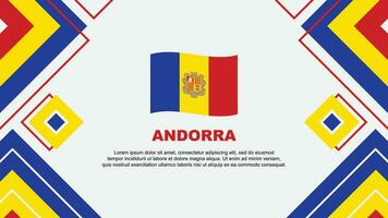 andorra bandeira abstrato fundo Projeto modelo. andorra independência dia bandeira papel de parede vetor ilustração. andorra fundo