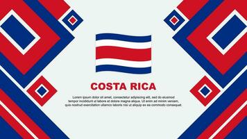 costa rica bandeira abstrato fundo Projeto modelo. costa rica independência dia bandeira papel de parede vetor ilustração. costa rica desenho animado