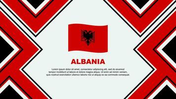 Albânia bandeira abstrato fundo Projeto modelo. Albânia independência dia bandeira papel de parede vetor ilustração. Albânia vetor