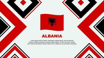 Albânia bandeira abstrato fundo Projeto modelo. Albânia independência dia bandeira papel de parede vetor ilustração. Albânia independência dia