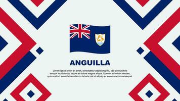 anguila bandeira abstrato fundo Projeto modelo. anguila independência dia bandeira papel de parede vetor ilustração. anguila modelo