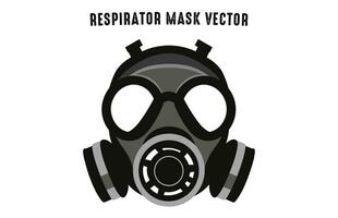 uma respirador gás mascarar vetor livre