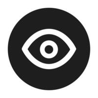 olhos ícone vetor. visão ícone símbolo isolado vetor
